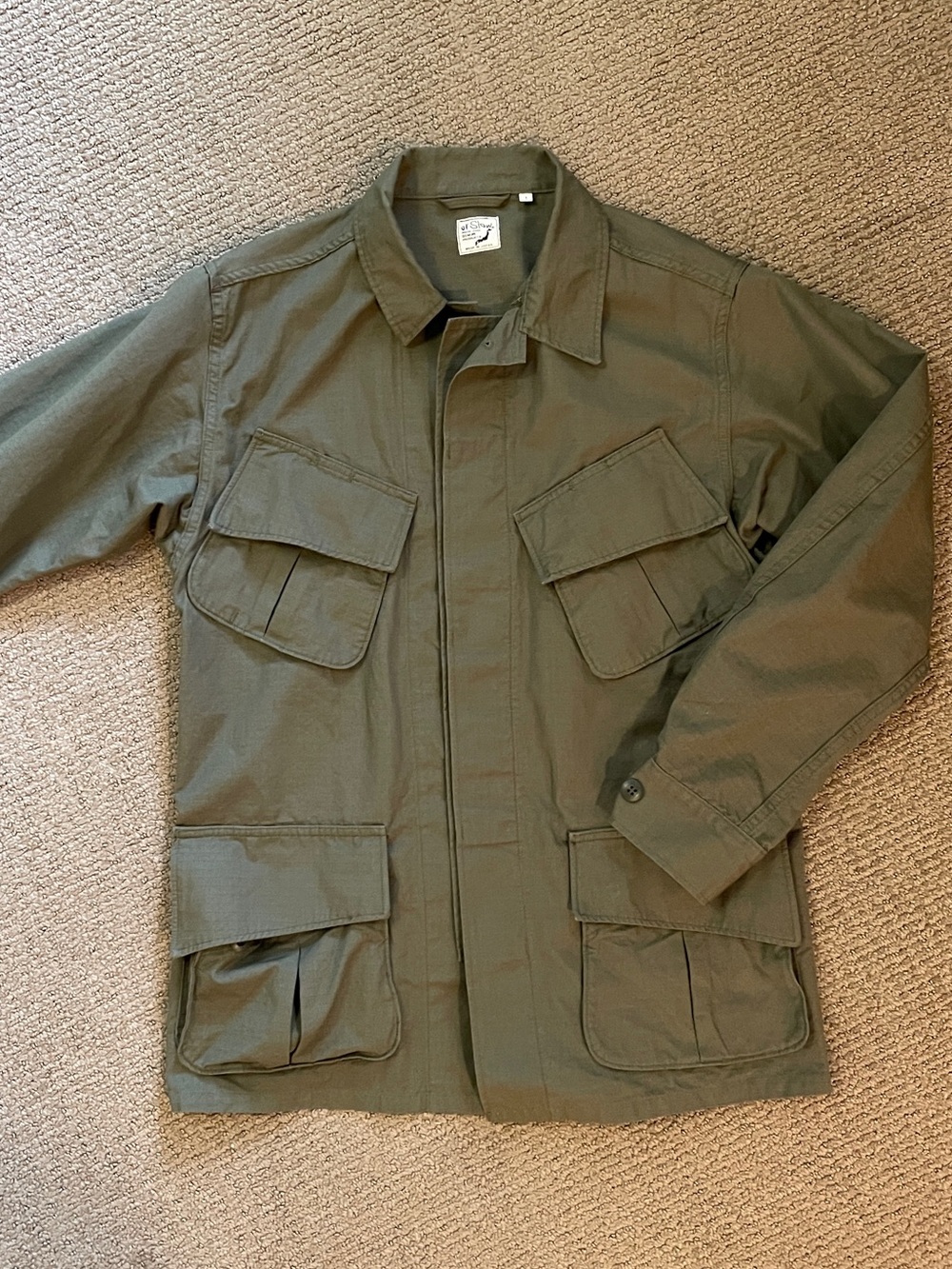 OrSlow Military Field Jacket in Olive